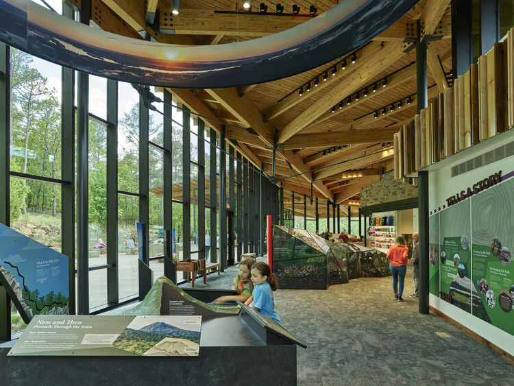 Pinnacle Mountain State Park Visitor Center  / Polk Stanley Wilcox Architects - Interior Photography