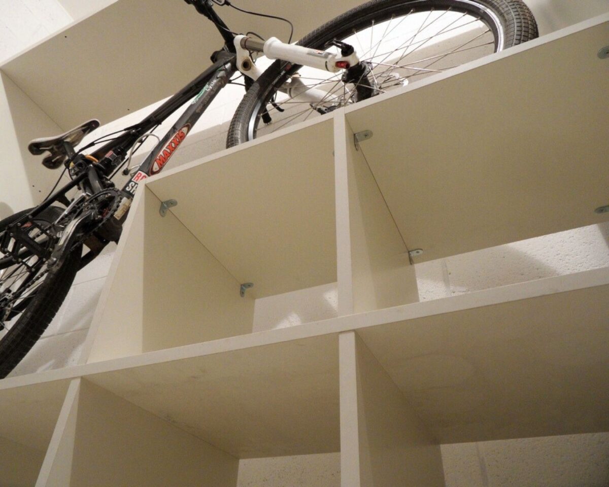 DIY bike rack hack ikea