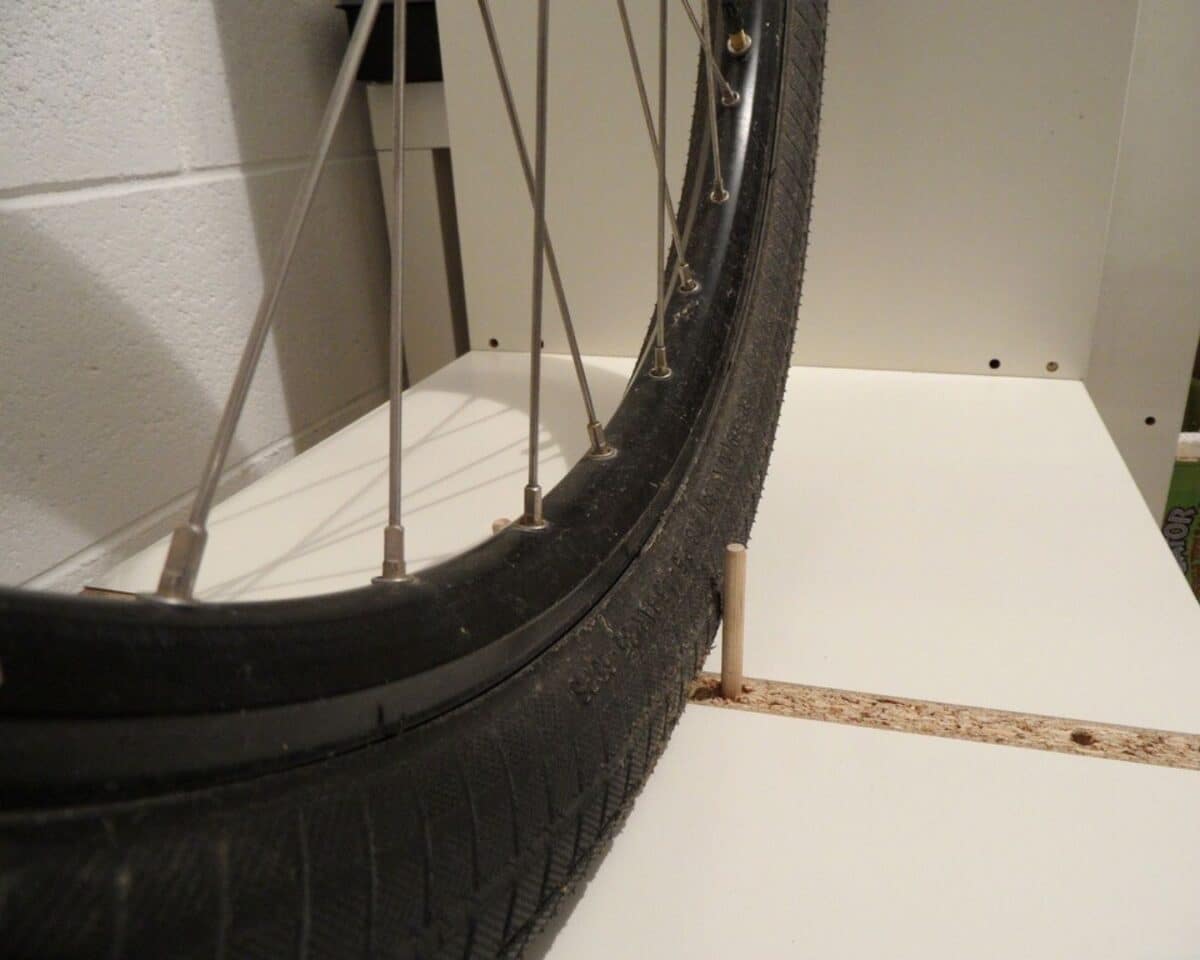 DIY bike rack hack ikea