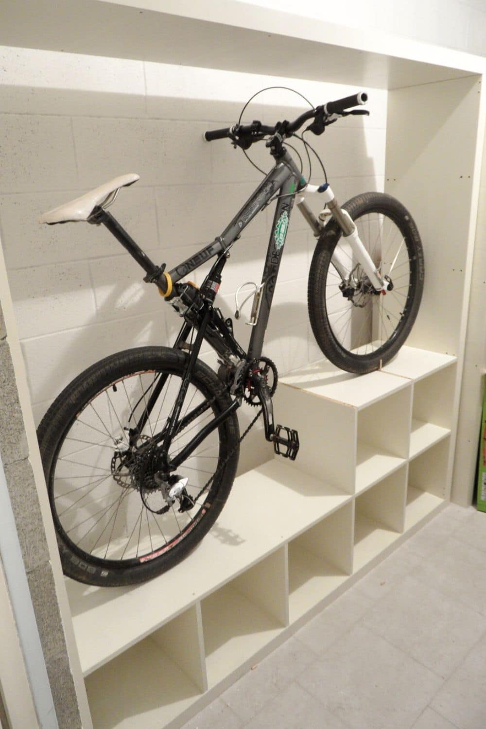 bike rack hack kallax