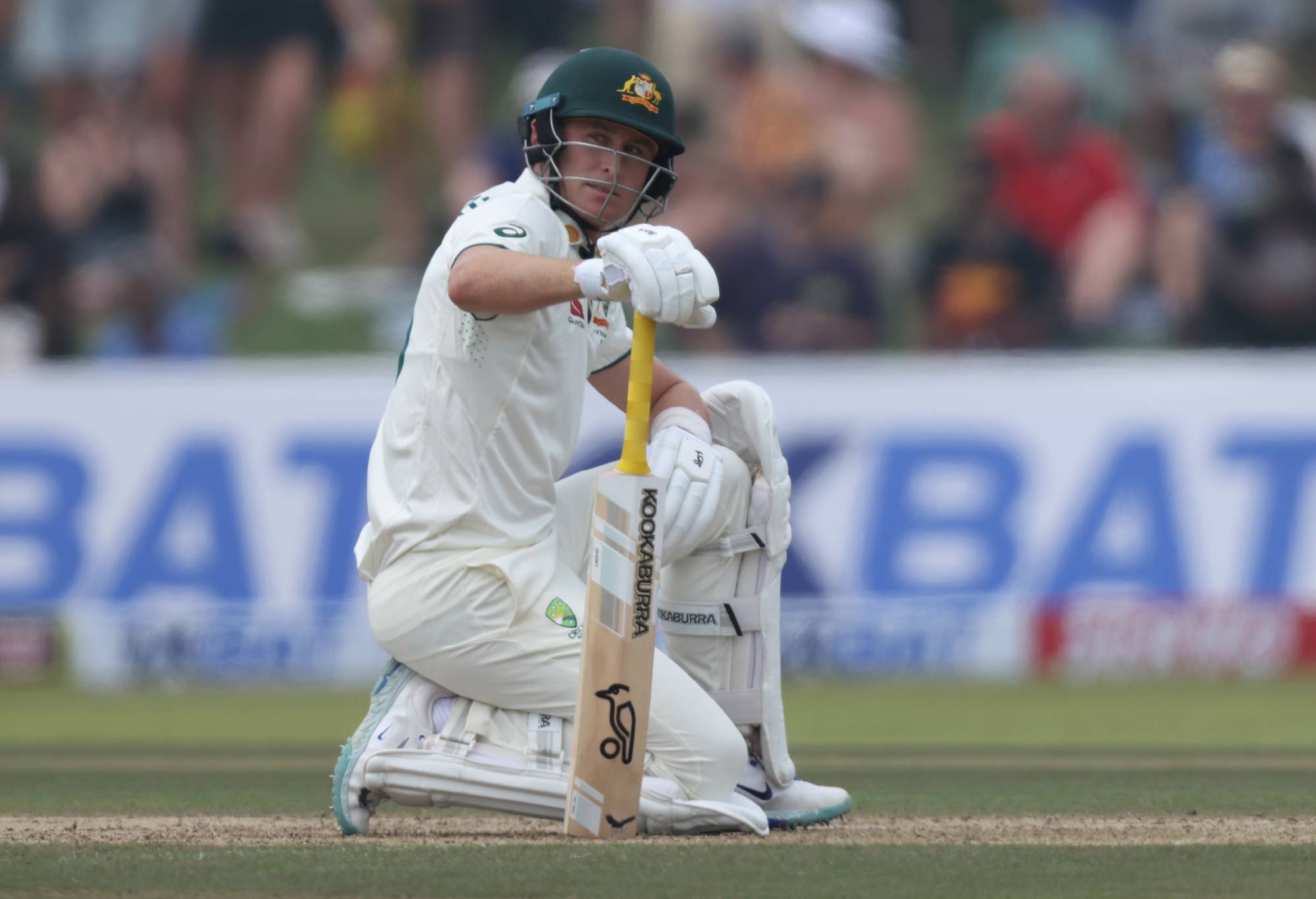 GALLE, SRI LANKA - JANUARY 29: Marnus Labuschagne of Australia is seen during day one of the First Test match in the series between Sri Lanka and Australia at Galle International Stadium on January 29, 2025 in Galle, Sri Lanka. (Photo by Buddhika Weerasinghe/Getty Images)