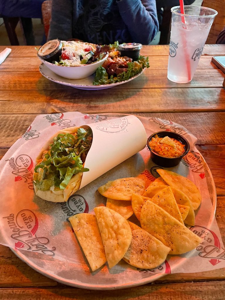 Dinner Gyro at Glory Bound Gyro Co In Ocean Springs Mississippi