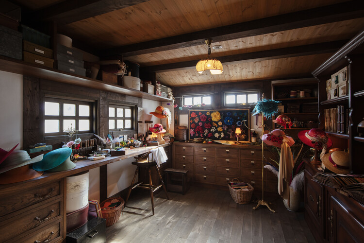 Ghibli Park Valley of Witches / Studio Ghibli + NIHON SEKKEI - Interior Photography, Shelving, Wood, Lighting, Kitchen, Countertop, Chair