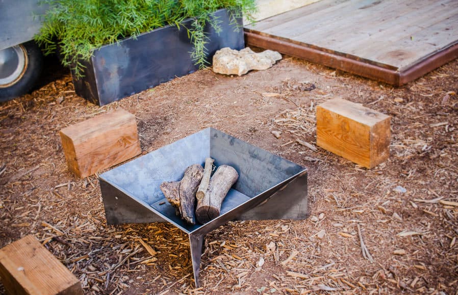 Minimalist Metal Fire Pit