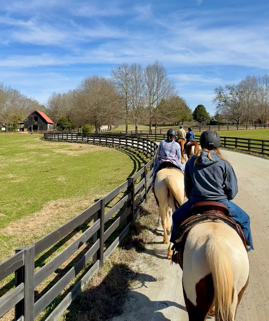 Family Horseback Riding In Serenbe Georgia