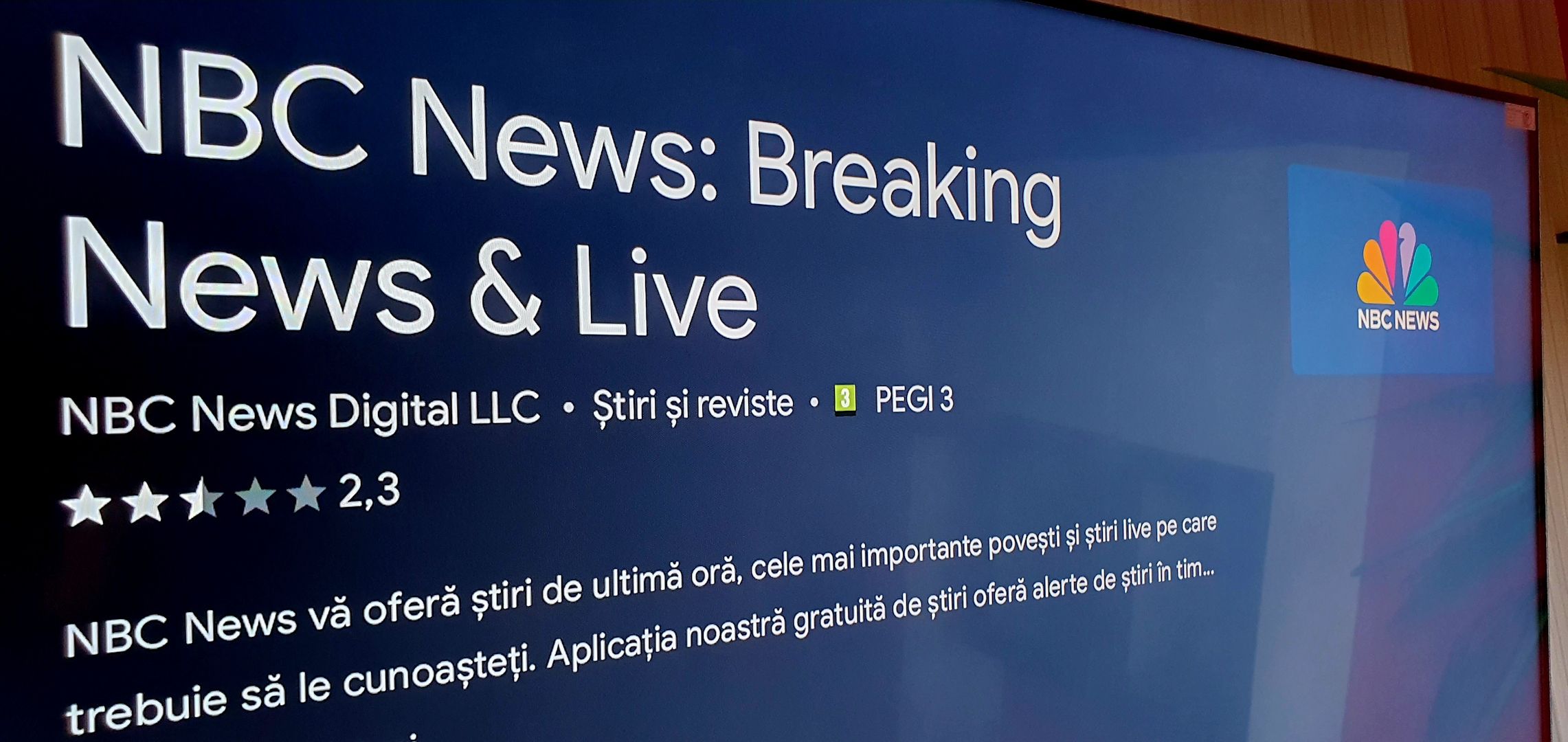 nbc smart tv app on screen.