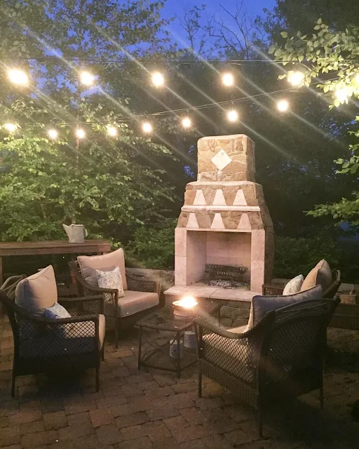 How to hang outdoor string lights to trees
