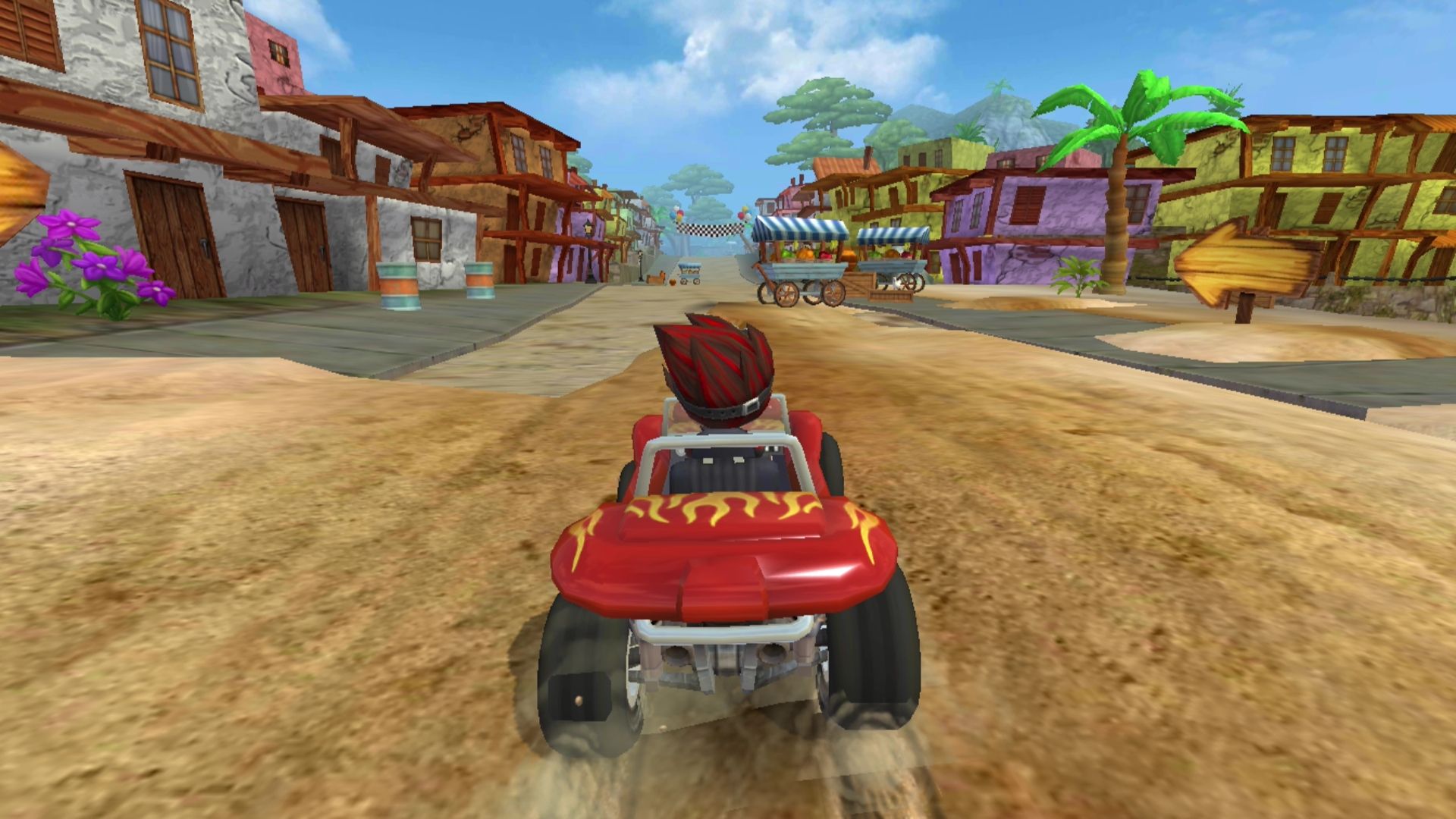 Racing game on Google TV