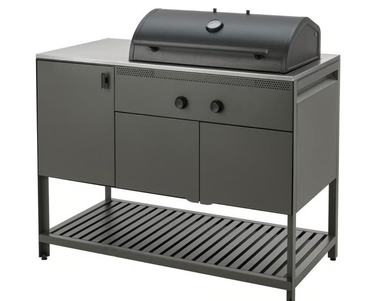 Champagne Taste, IKEA Budget: Outdoor Kitchen Ideas for Less 21 BÅTSKÄR Charcoal Grill