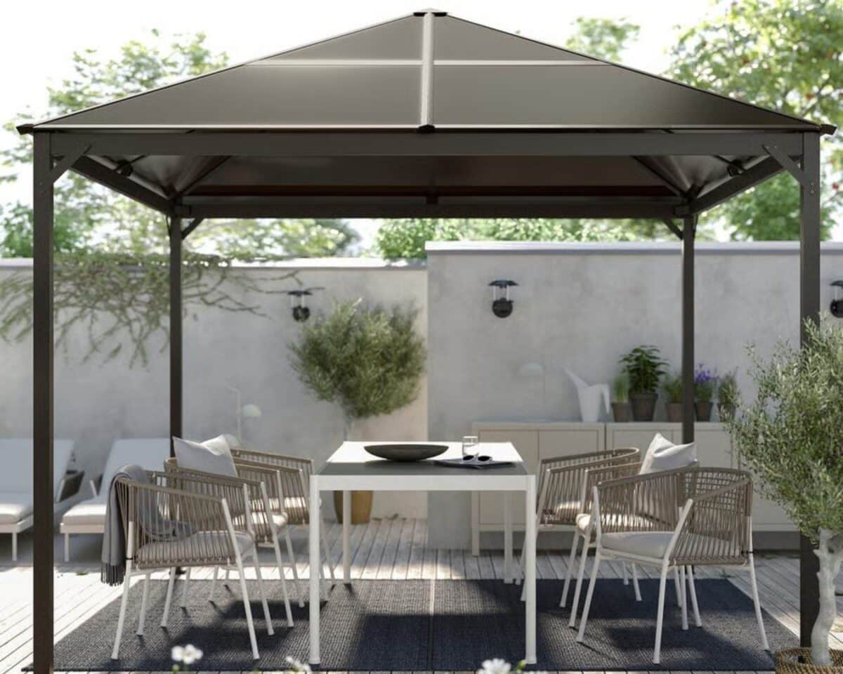 Champagne Taste, IKEA Budget: Outdoor Kitchen Ideas for Less 26 FÅGELÖN Gazebo