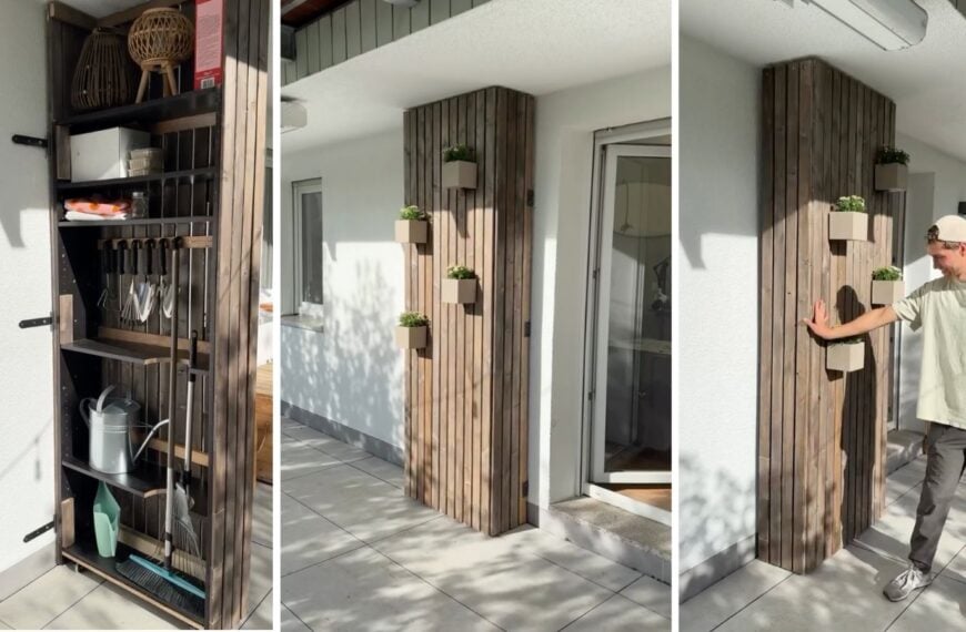 Champagne Taste, IKEA Budget: Outdoor Kitchen Ideas for Less 33 garden tool patio storage IKEA BILLY hack