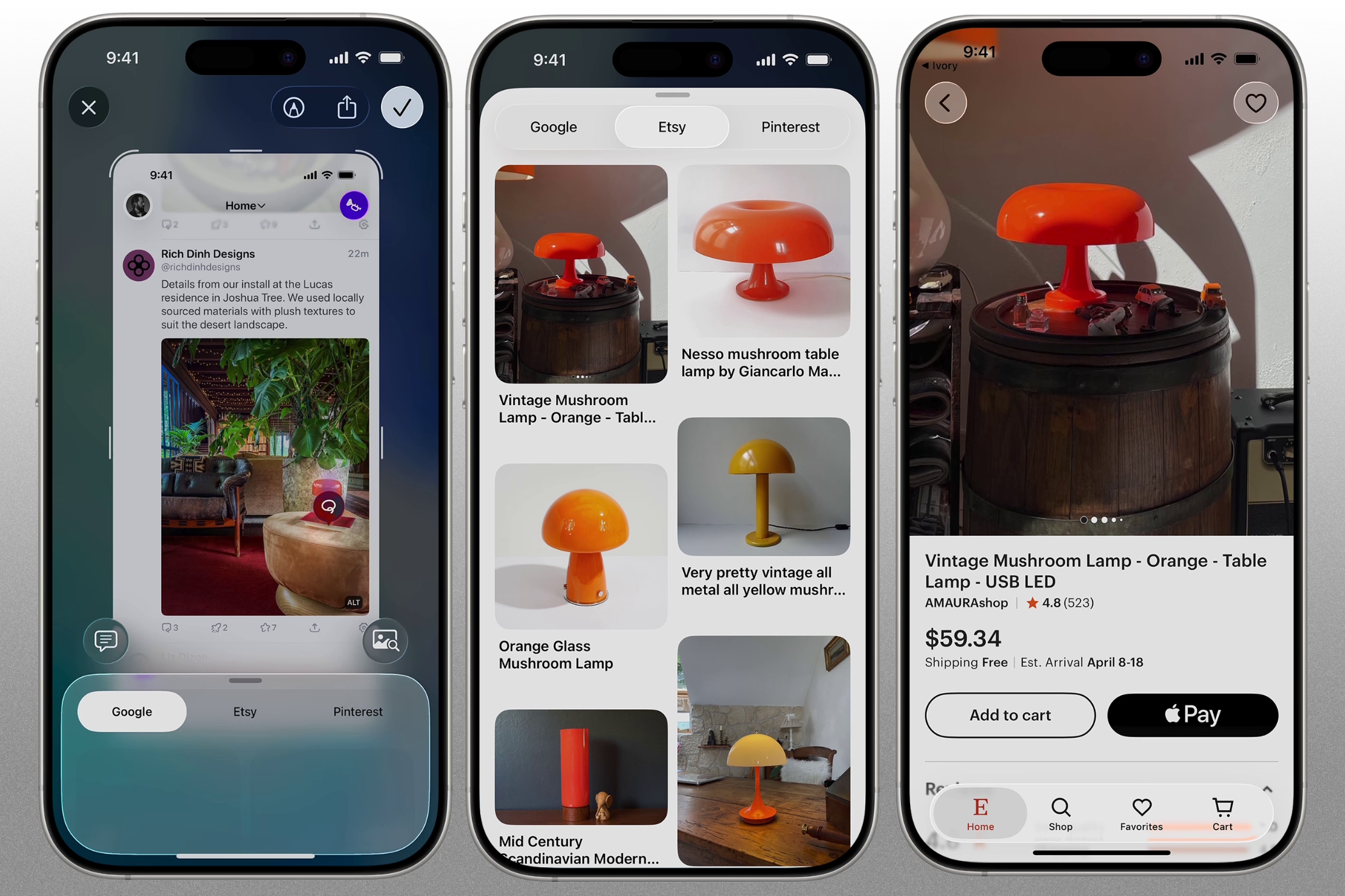iPhone Visual Intelligence image search