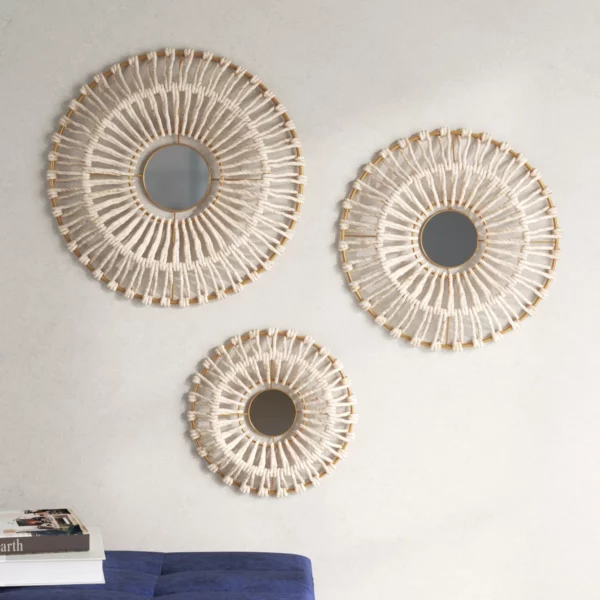 mirrored wall decor set