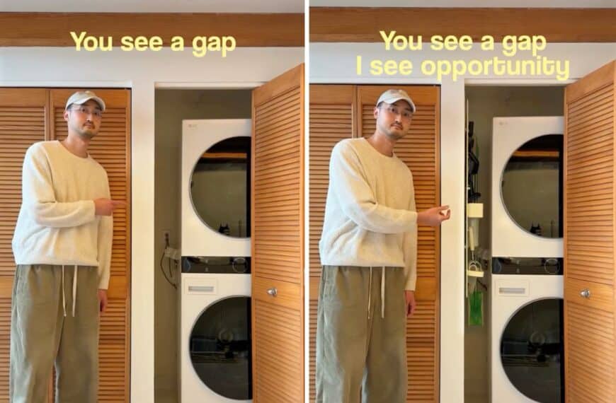 The Surprisingly Stylish Way to Dry Your Wetsuit in a Tiny Apartment 18 sliding pegboard storage wall hack