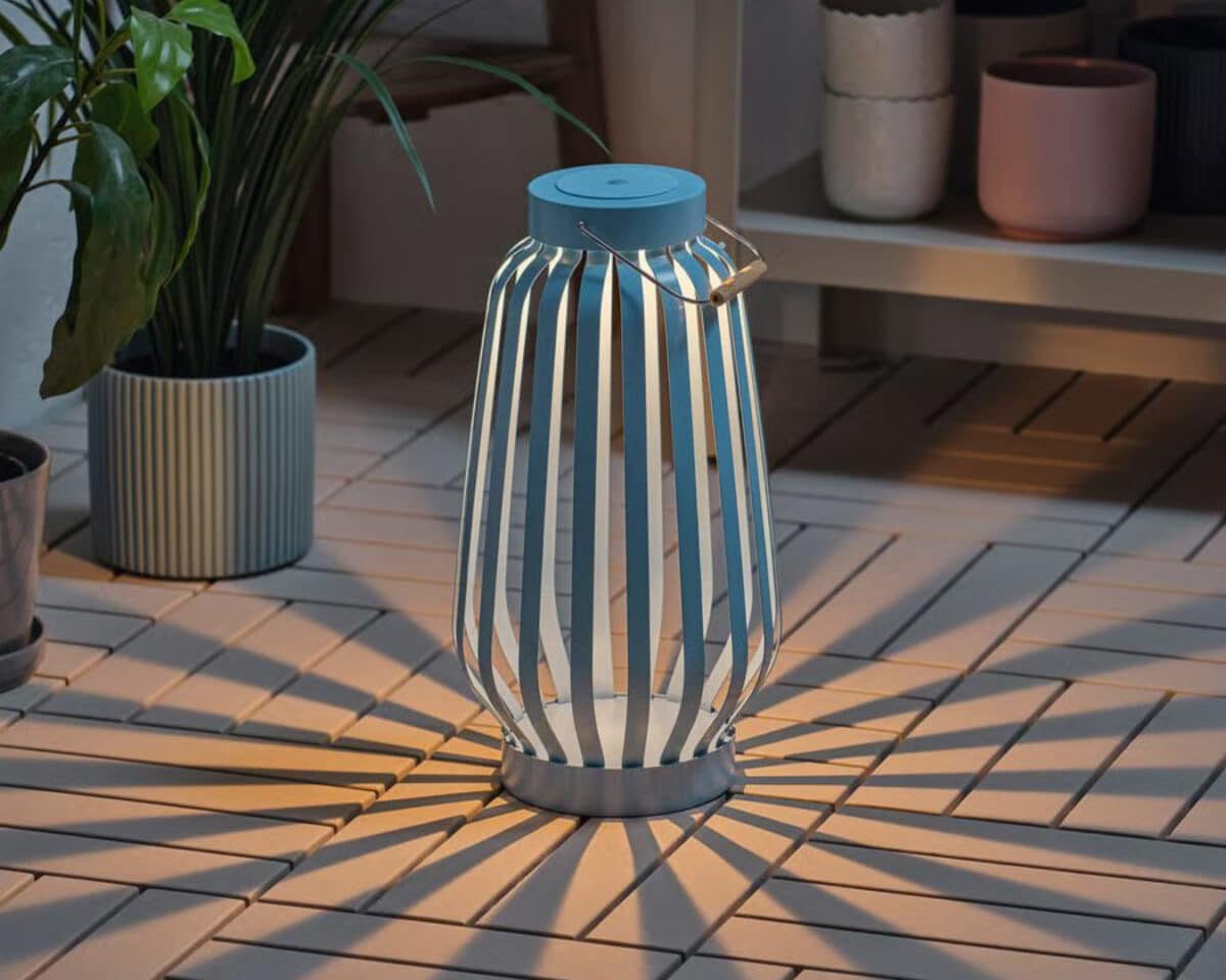 Champagne Taste, IKEA Budget: Outdoor Kitchen Ideas for Less 30 SOLVINDEN LED Floor Lamp