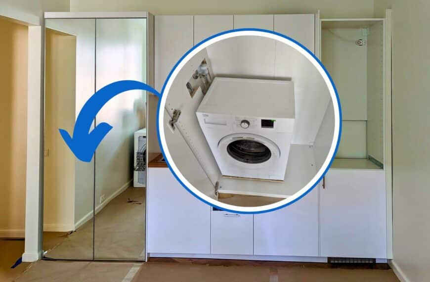 The Surprisingly Stylish Way to Dry Your Wetsuit in a Tiny Apartment 19 washing machine cabinet ikea pax closet
