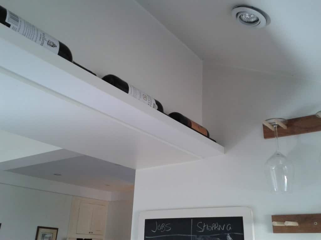 21 Unusual Ways to Use the IKEA Picture Ledge All Around the House 16 IKEA picture ledge wine rack