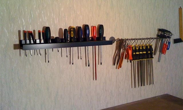 21 Unusual Ways to Use the IKEA Picture Ledge All Around the House 26 RIBBA Ledge tool rack