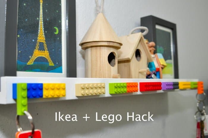 21 Unusual Ways to Use the IKEA Picture Ledge All Around the House 14 LEGO RIBBA key holder