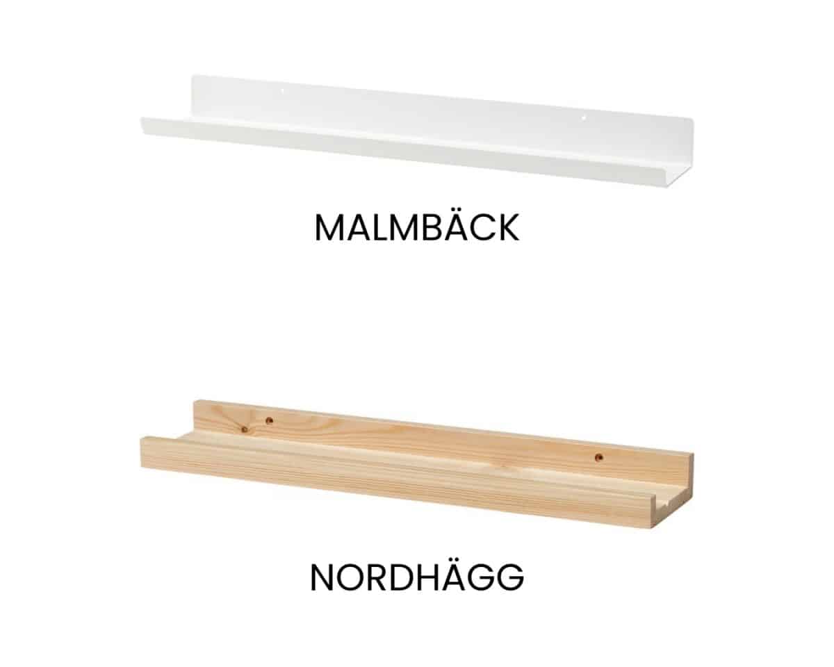21 Unusual Ways to Use the IKEA Picture Ledge All Around the House 5 IKEA Picture Ledges range - MALMBÄCK, NORDHÄGG