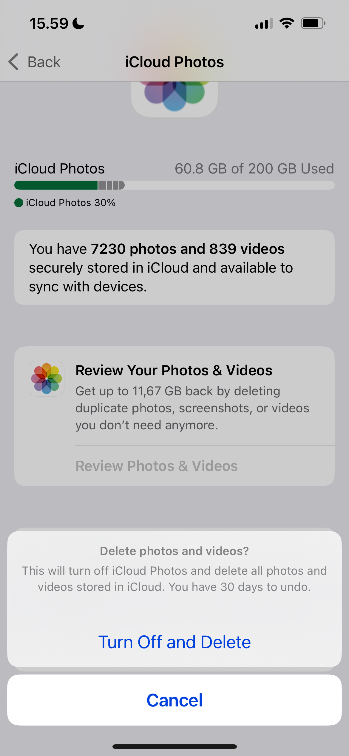 Turn Off and Delete Photos Syncing for iCloud