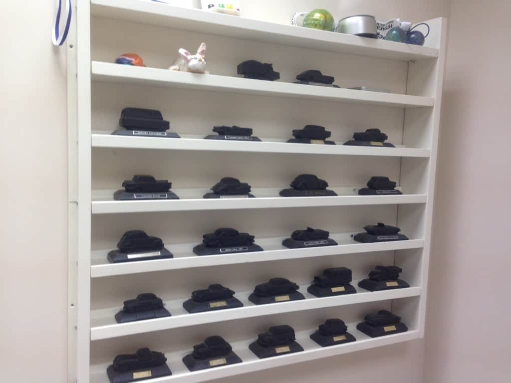 21 Unusual Ways to Use the IKEA Picture Ledge All Around the House 19 miniature car display shelf