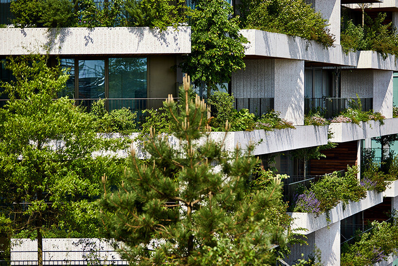 stefano boeri's vertical forest blooms in utrecht with 50,000 plant facade