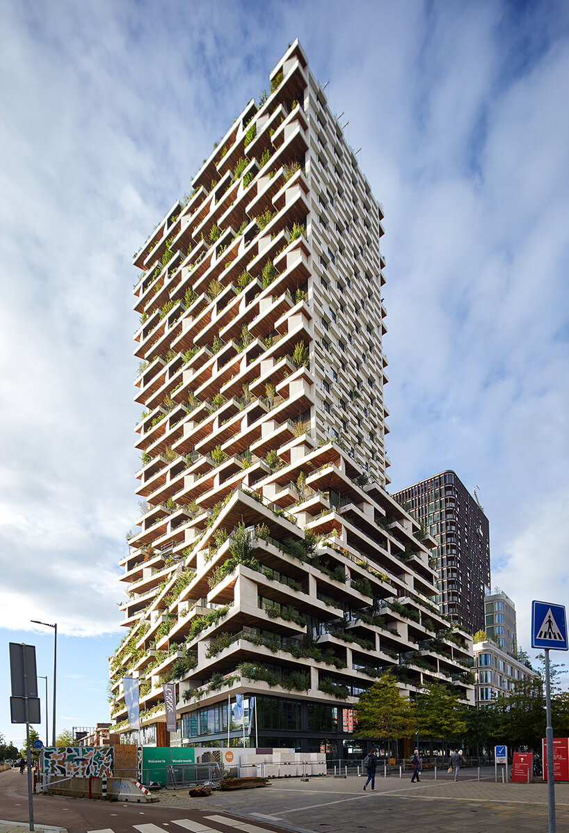 stefano boeri's vertical forest blooms in utrecht with 50,000 plant facade