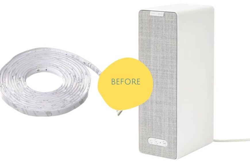 VATTENSTEN light strip | SYMFONISK bookshelf speaker