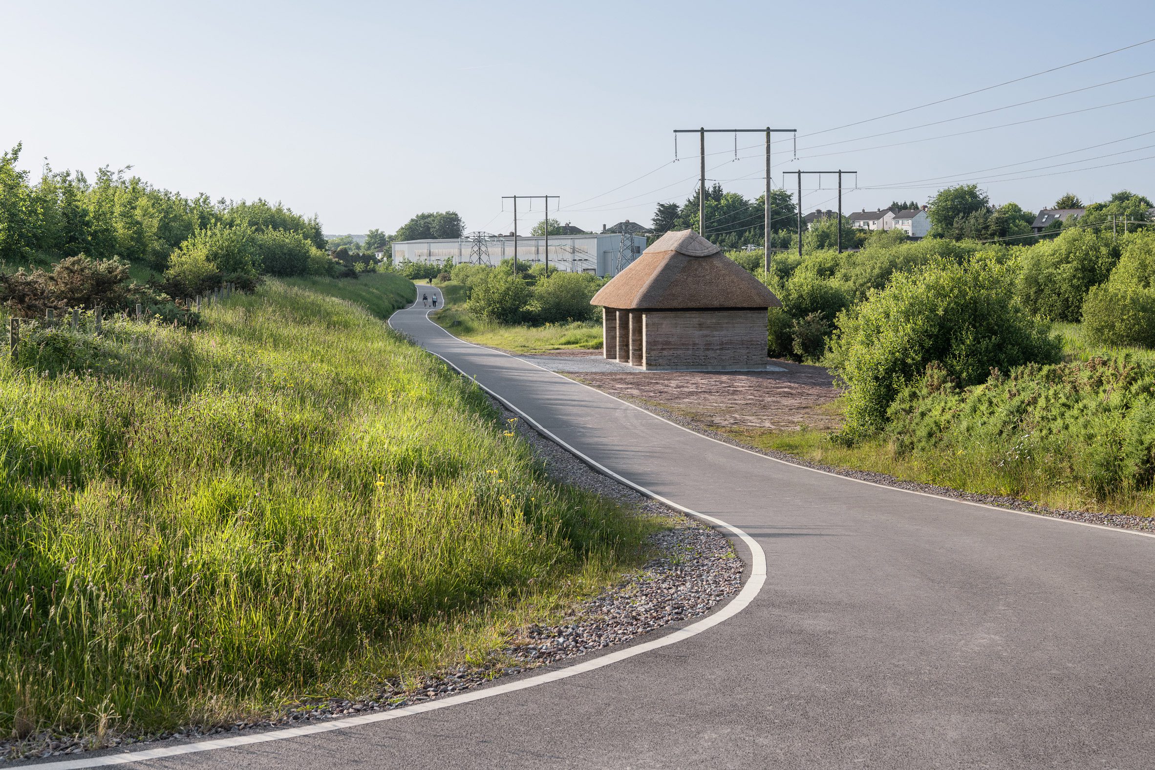 Rammed-earth shelter in Cork