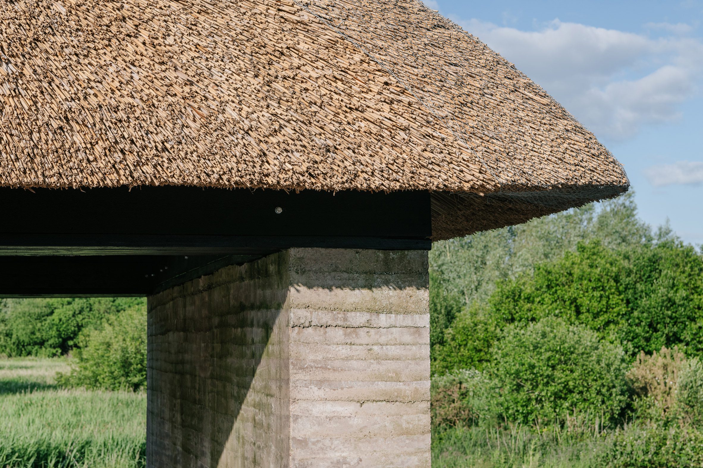 Dem Talamh rammed-earth shelter by Fuinneamh Workshop Architects in Cork