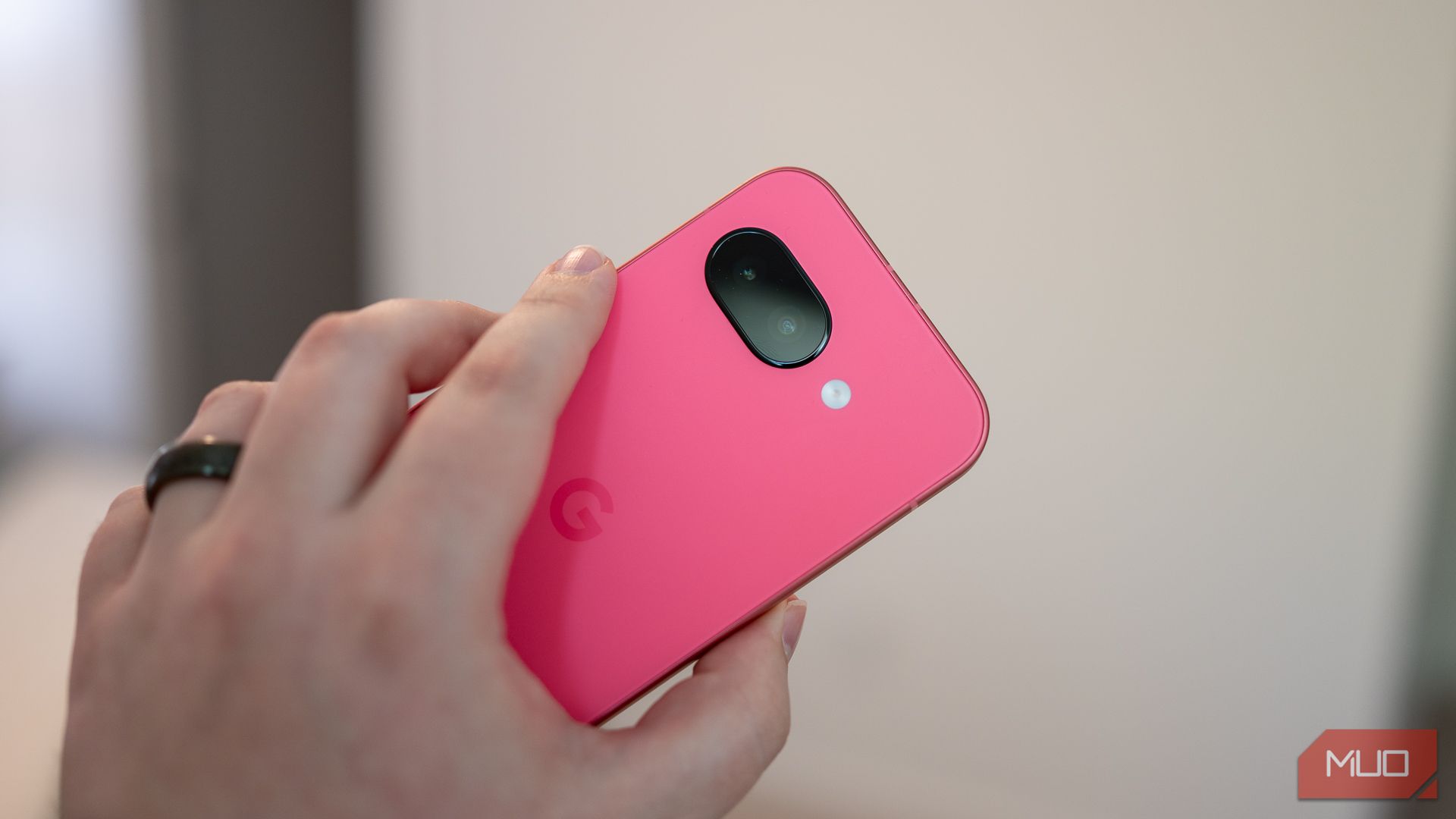 Rear cameras on the back of the Google Pixel 9a
