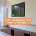 DIY IKEA EKET sideboard with built-in lamp