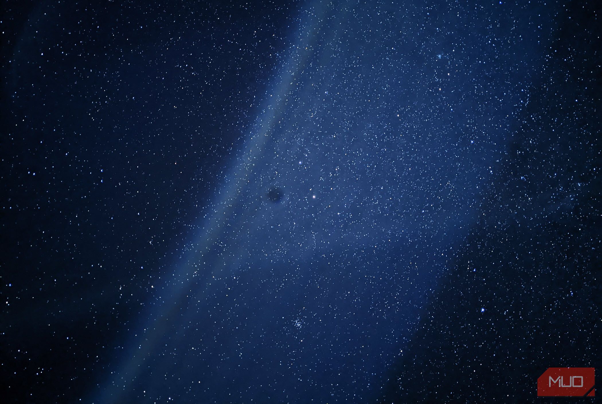 Photo of a starry sky taken on a Pixel 4a