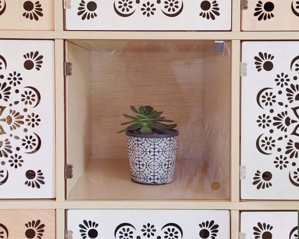 IKEA KALLAX clear acrylic doors from Clever Cube  