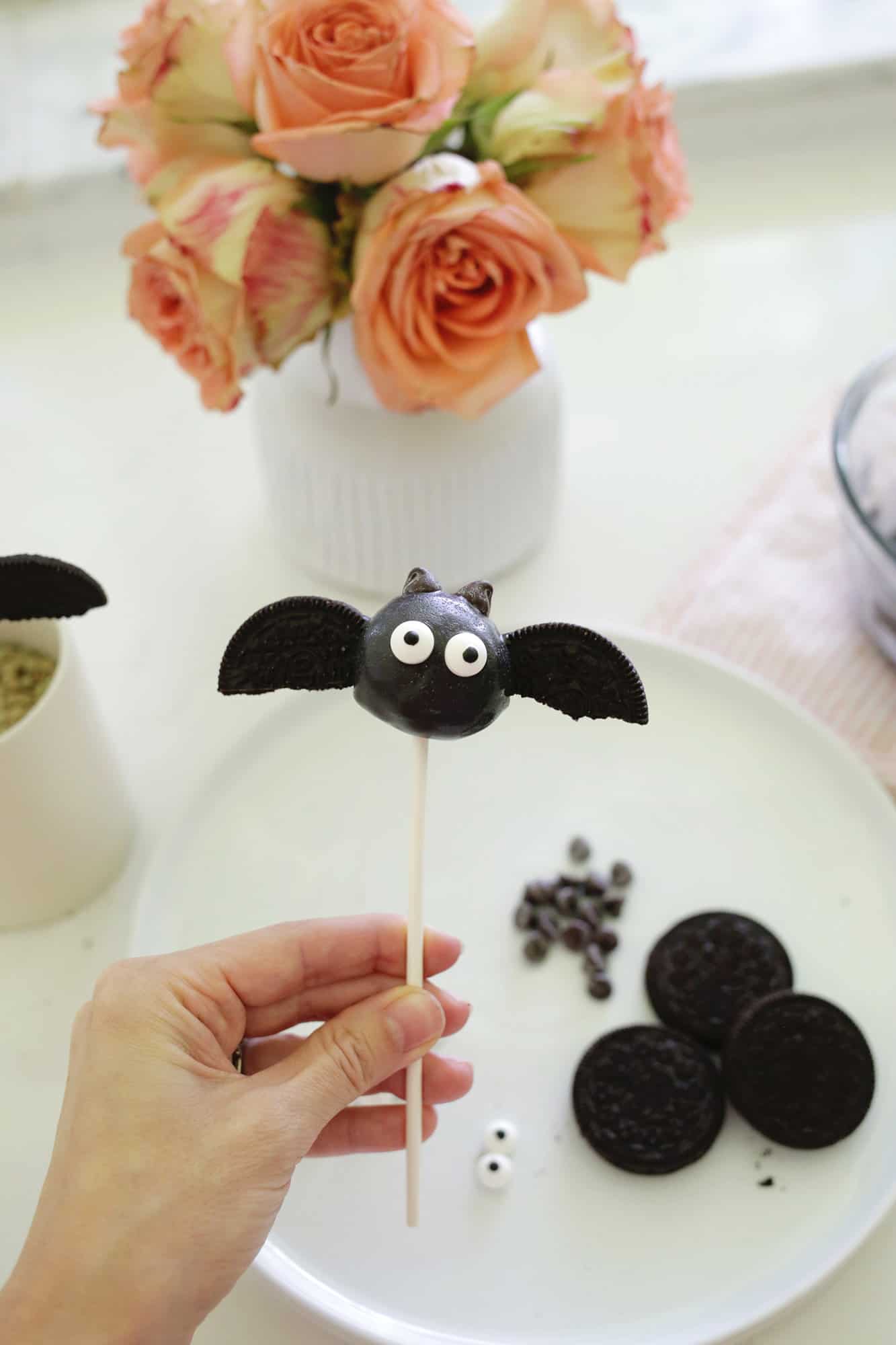 bat halloween cake pop
