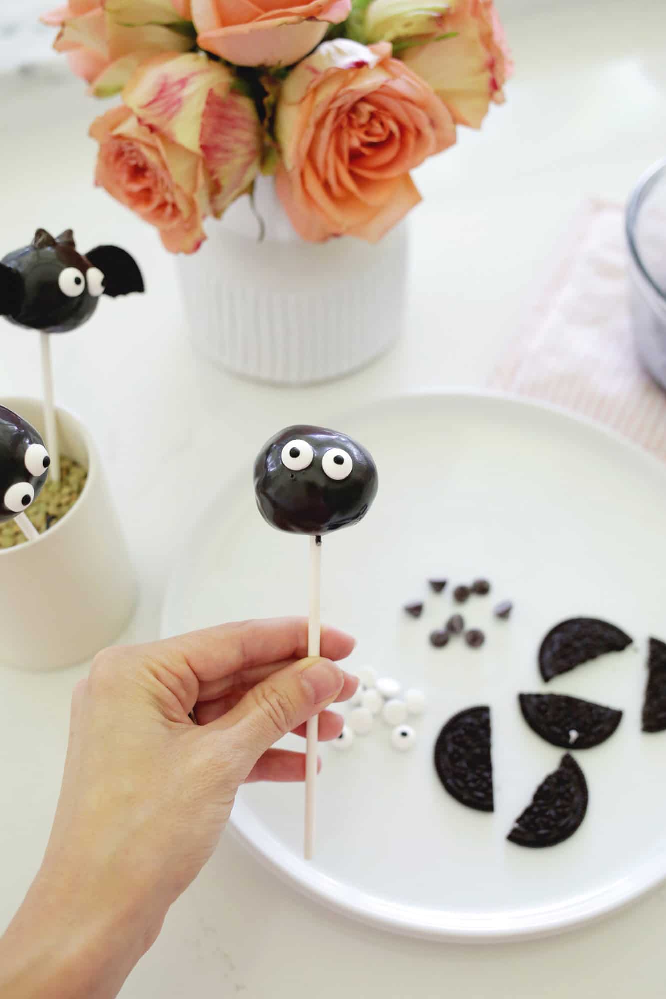 bat halloween cake pop