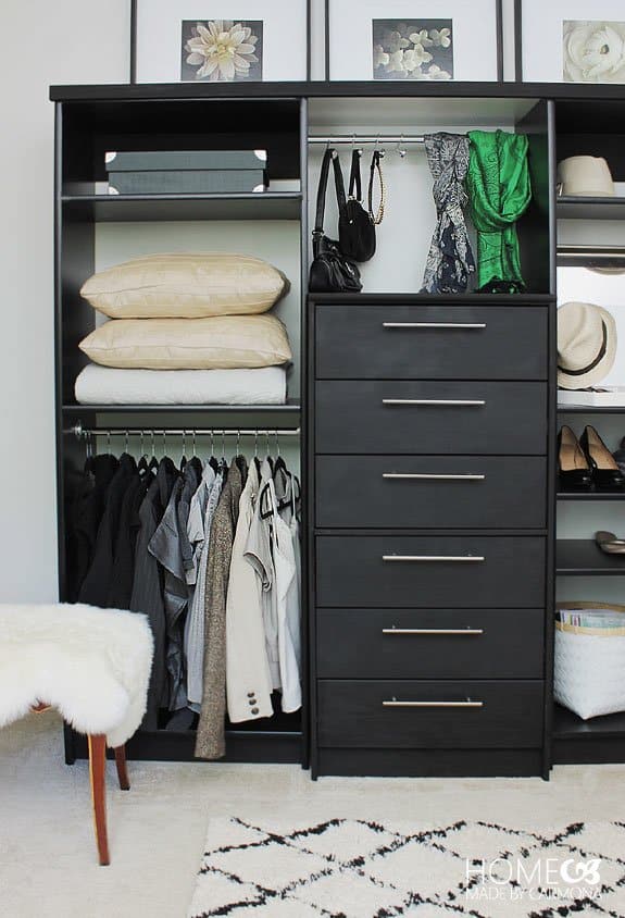IKEA RAST dresser hacked into freestanding wardrobe