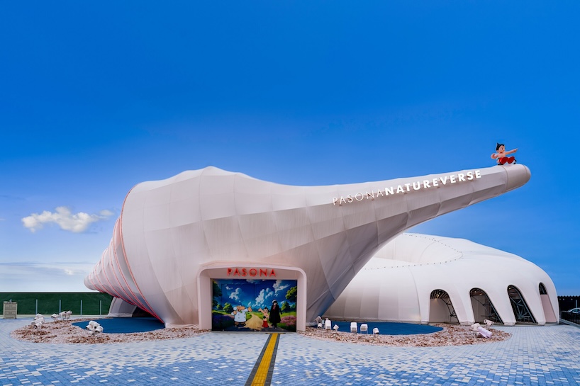 spiral shell-shaped pavilion for expo 2025 osaka bridges architecture and ecology