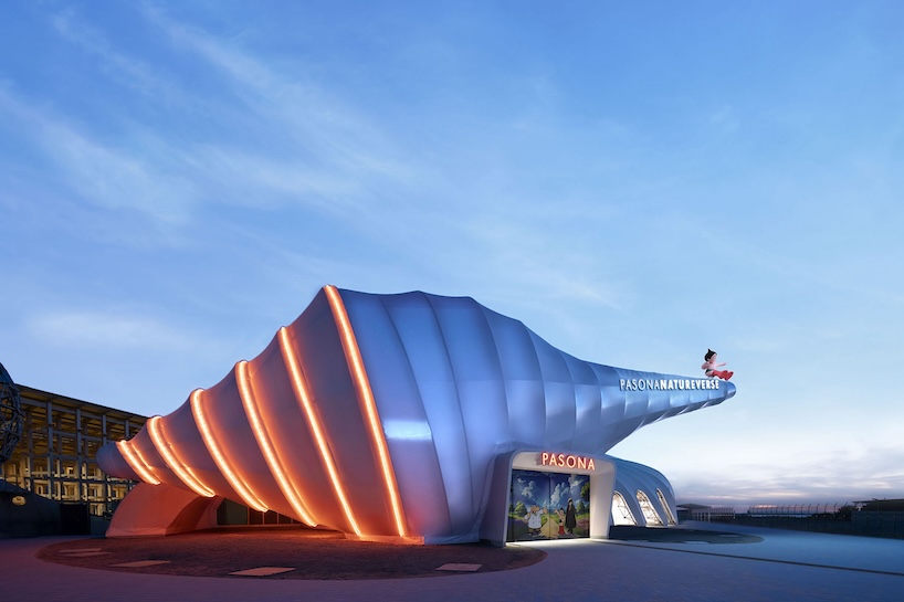 spiral shell-shaped pavilion for expo 2025 osaka bridges architecture and ecology
