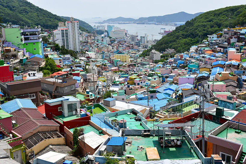 OMA rethinks hillside areas in busan, south korea, with patchwork of terraces and towers