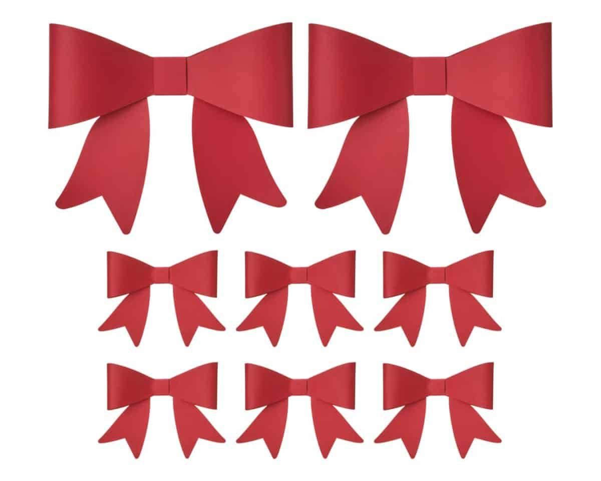 VINTERFINT Red Bow Ornaments
