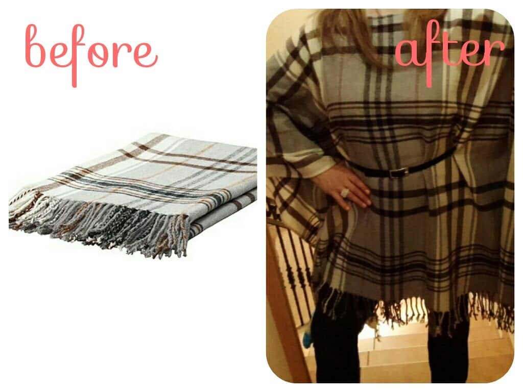 Fotor_142014902594489 - IKEA Hackers blanket wrap coat