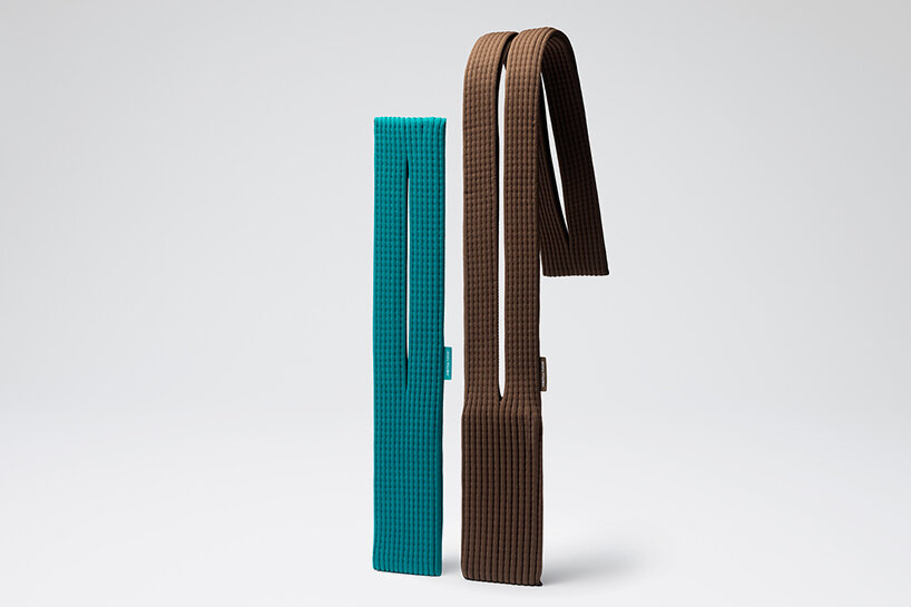 issey miyake & apple craft 3D-knitted 'iPhone pocket' as a wearable way to carry your device