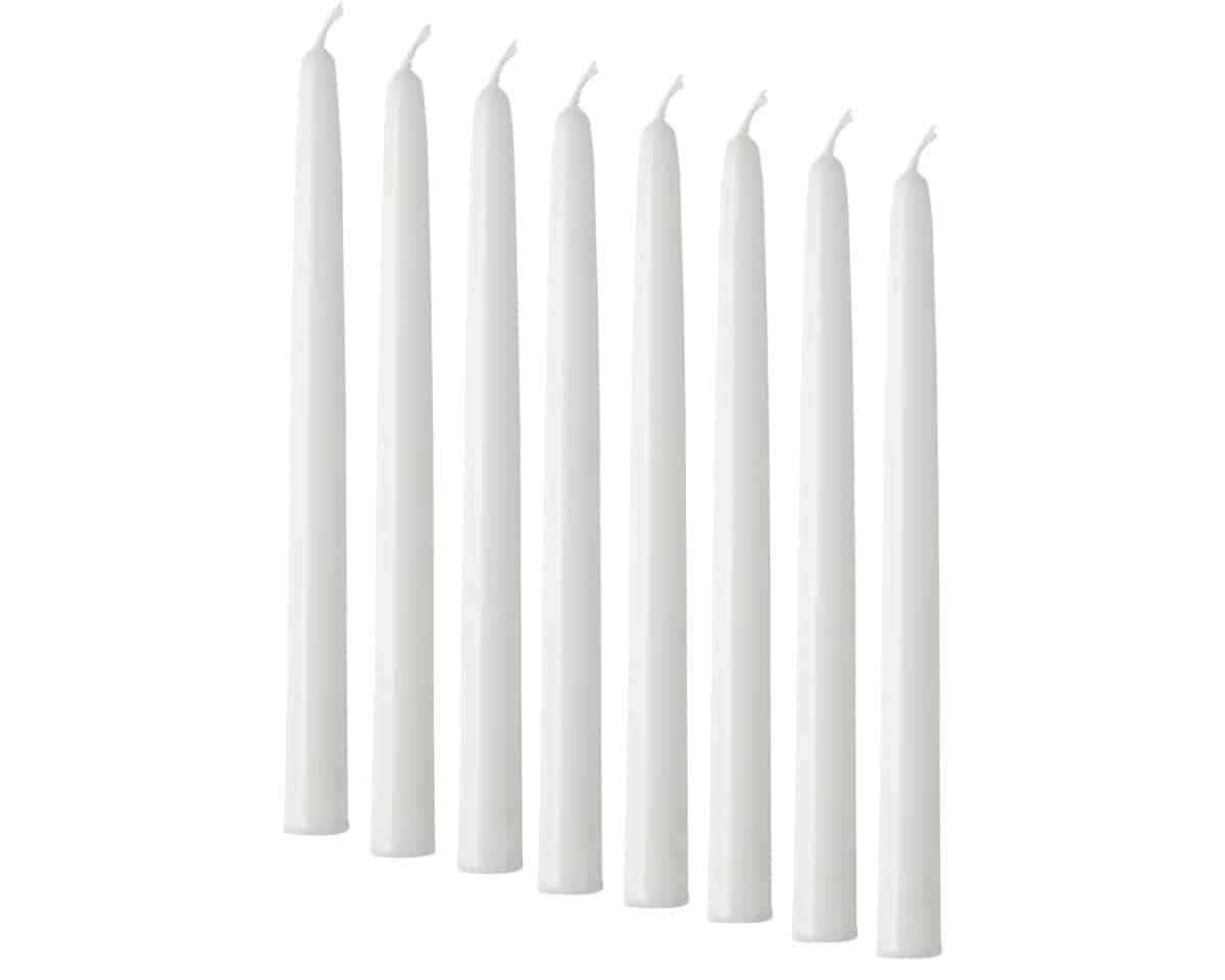 10 - IKEA Hackers VINTERFINT White Taper Candles