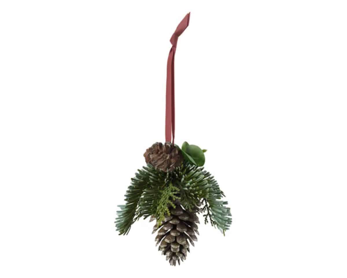 2 - IKEA Hackers Front porch christmas decor - VINTERFINT Hanging Pinecone Decoration