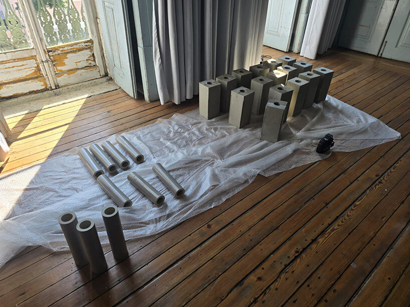 besley & spresser transform asbestos into carbon-negative materials for lisbon triennale