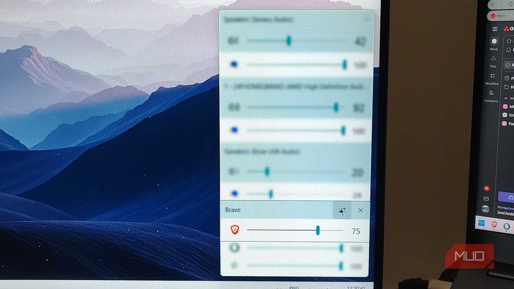 change output of individual app.