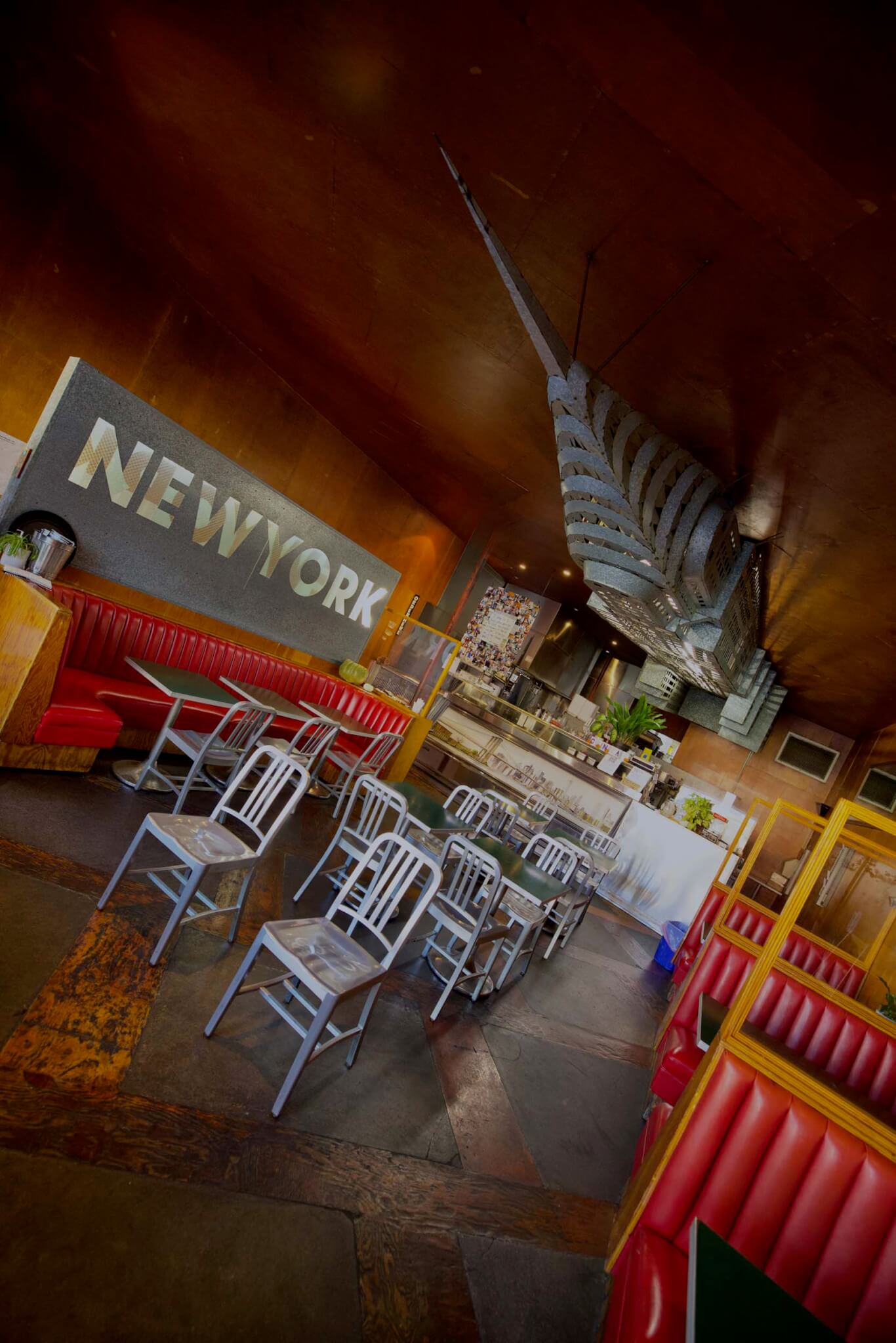 interior of new york bagel co. interior