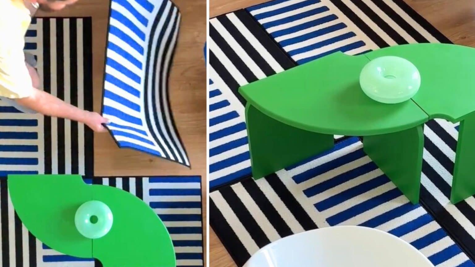 mat-to-rug-1536x864 - IKEA Hackers DIY Large Area Rug on a Budget